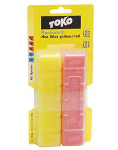 Toko's System-3 hot wax is available in single-color or mixed blister packs. (photo: Toko)