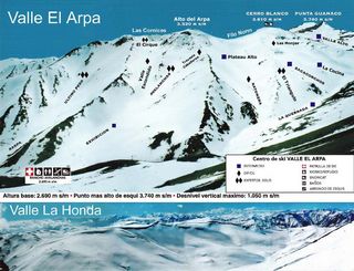 Click image to open a full-size Valle El Arpa trail map. (image: Ski Arpa)