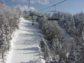 Near Burke Mountain's summit.