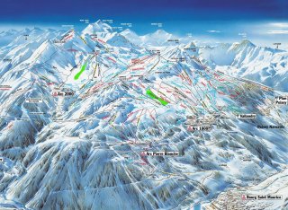 Les Arcs trail map (click image to open a full-sized map in a new browser window)