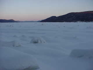 The frozen Saguenay. (Photo: Marc Guido)