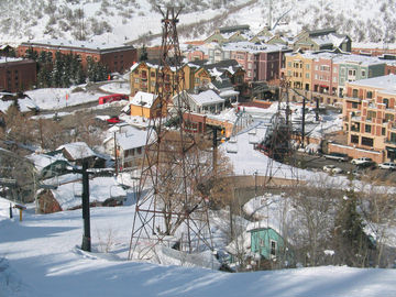 Park City's Town Lift leads right from the center of the downtown core.