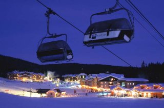 Sun Peaks at night. (Photo: Sun Peaks Resort)