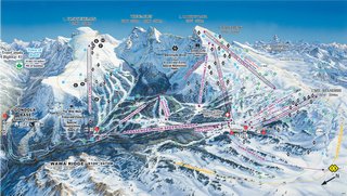 sunshine village trail ski map open fiddle second browser window