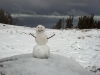 The season's first snowman at Heavenly Resort, at the south end of California and Nevada's Lake Tahoe (photo: Heavenly Resort)