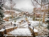 Pre-season snow coats West Lake Village at Copper Mountain (photo: Copper Colorado)