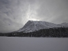 Storm Mountain, viewed from a frozen Vista Lake. (photo: FTO/Kevin Gawenus)