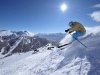 The Ptarmigan Lift beyond Lake Louise's north face (photo: Scott Rowed)