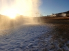 Sun Valley took advantage of cold temperatures last night to lay down some white stuff at the Idaho ski resort. (photo: Sun Valley Resort)