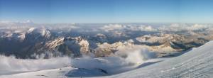 The Caucasus region from the summit of Mt. Elbrus. (photo: Gergely Pirovich) The Caucasus region from the summit of Mt. Elbrus. (photo: Gergely Pirovich)