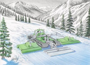 An artist's rendering of the EcoGroomer