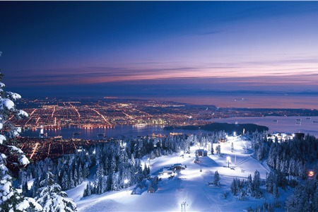 Grouse Mountain night view