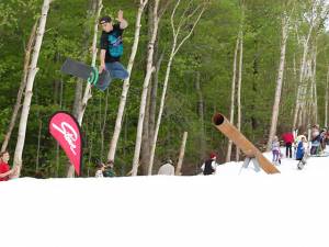 Stowe's Last Trick Rail Jam takes place this Saturday. (photo: Stowe Mountain Resort)