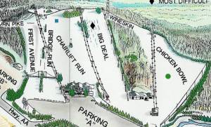 Little Switzerland's front side trail map