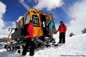 Kirkwood will offer snowcat skiing through June before reopening for lift served skiing and riding July 4th weekend. (photo: Kirkwood Resort/Rachid Dahnoun/Aurora Photos)