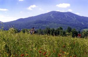 Mountain biking in the shadow of Vermont's Burke Mountain. (photo: KTA) Mountain biking in the shadow of Vermont's Burke Mountain. (photo: KTA)