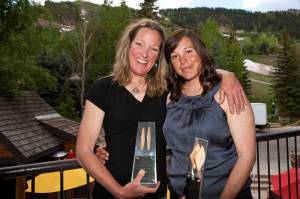 Copper Mountain's Debbie Caves and Sabrina Straszewski show off their Double Diamond Awards presented by Colorado Ski Country USA last week at their annual meeting in Aspen, Colo. (photo: Jeremy Swanson) Copper Mountain's Debbie Caves and Sabrina Straszewski show off their Double Diamond Awards presented by Colorado Ski Country USA last week at their annual meeting in Aspen, Colo. (photo: Jeremy Swanson)