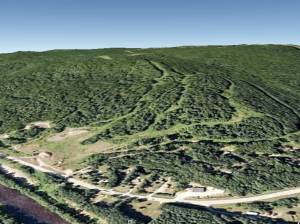 Vermont's dormant Maple Valley ski area (image: Google Earth)