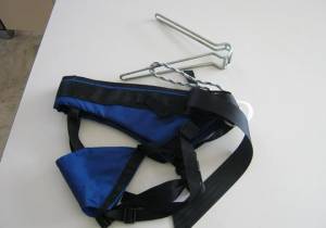 A nutcracker and harness A nutcracker and harness