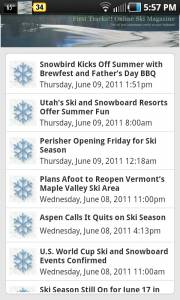 Android app list of stories