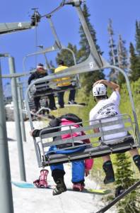 Last weekend was the final weekend for skiing at riding at Snowbasin in Utah. (photo: Snowbasin Resort)