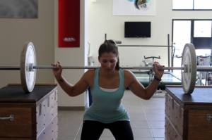 U.S. Halfpipe skier Jen Hudak trains at the Center of Excellence in Park City, Utah. (photo: Marvin Kimble/USST)