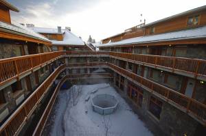 The center courtyard of the Fox Hotel and Suites (photo: FTO/Kevin Gawenus)