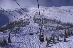 It's the Red Chair to Castle Mountain locals, and the Tamarack Chair on the trail map. (photo: FTO/Kevin Gawenus)