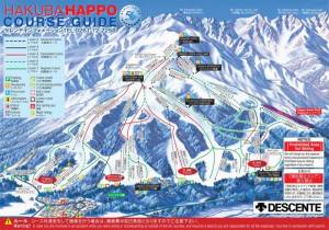 Happo One trail map Happo One trail map