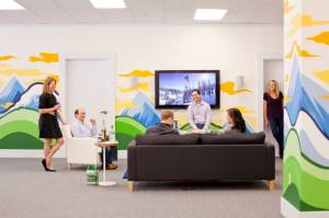 Liftopia's employees relax in their San Francisco headquarters. (photo courtesy: Evan Reece)