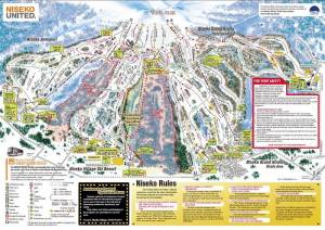 Niseko United trail map Niseko United trail map