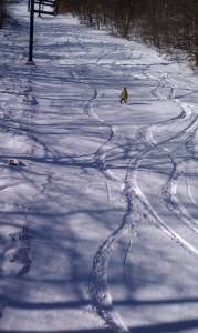 Plattekill in New York's Catskill Mountains opened today thanks to the East Coast's Halloween snowstorm. (photo: Ski Plattekill)