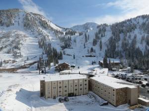 Snow, both natural and manmade, was stacking up on Sunday at Utah's Alta Ski Area, which will open for the season on Nov. 18. (photo: FTO/Marc Guido)