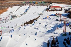 The setup in Beijing, China, for the Red Bull Nashan Open (photo: Christoph Schoech)