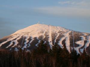 Sugarloaf's mountain is capped by its legendary Snowfields, the only lift-served above-treeline ski terrain in the East. (file photo: Sugarloaf Mountain Resort)