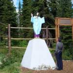 The statue of Jesus at Whitefish Mountain Resort (photo: U.S. Rep. Denny Rehberg) The statue of Jesus at Whitefish Mountain Resort (photo: U.S. Rep. Denny Rehberg)
