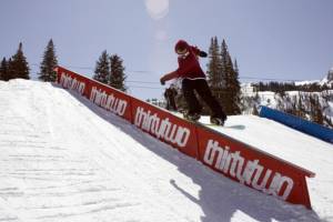 Utah's Brighton, Snowbasin and Park City Mountain Resorts have teamed up for a Friday night rail jam series this winter. (photo: Brighton Resort/Adam O'Neil) Utah's Brighton, Snowbasin and Park City Mountain Resorts have teamed up for a Friday night rail jam series this winter. (photo: Brighton Resort/Adam O'Neil)