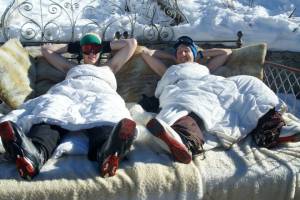 Competitors "race" in the Luttman-Johnson Challenge in 2011. (photo: Ski Club of Great Britain)