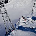 Competitors gather on Mont-Fortin in Courmayeur for the Freeride World Tour competition on Thursday. (photo: FWT/J. Bernard)