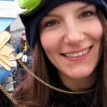 Montreal's Kaya Turski with X Games Gold on Thursday. (photo: CFSA)