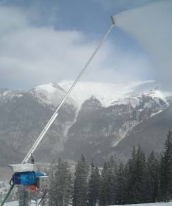 A high-efficiency snow gun from HKD. (photo: HKD) A high-efficiency snow gun from HKD. (photo: HKD)