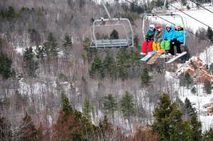 Crotched Mountain's existing Summit Chair will be replaced this summer with southern New Hampshire's first detachable quad lift. (photo: Crotched Mountain)