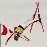 Canadian Olivier Rochon wins a warm and windy World Cup aerials skiing competition in Calgary, Canada on Sunday. (photo: CFSA) Canadian Olivier Rochon wins a warm and windy World Cup aerials skiing competition in Calgary, Canada on Sunday. (photo: CFSA)