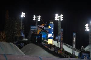 Breckenridge, Colo.'s Bobby Brown competes in the Ski Big Air Final during Winter X Games in Aspen, Colo. on Saturday night. (photo: Scott Clarke / ESPN Images)