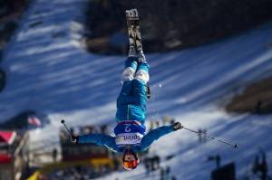 Heather McPhie, of Bozeman, Mont., wins the Moguls Championships on Friday at the 2012 Sprint U.S. Freestyle Nationals held at Stratton Mountain in Vermont. (photo: Kirk Paulsen) Heather McPhie, of Bozeman, Mont., wins the Moguls Championships on Friday at the 2012 Sprint U.S. Freestyle Nationals held at Stratton Mountain in Vermont. (photo: Kirk Paulsen)