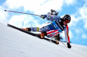 You think that you're fast? American Andrew Weibrecht races in the World Cup at Beaver Creek. (file photo: Eric Schramm)