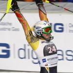 Erin Mielzynski, of Guelph, Ontario, earns Canada's first World Cup slalom victory since 1971 on March 4 in Ofterschwang, Germany. (photo: Pentaphoto/Alpine Canada) Erin Mielzynski, of Guelph, Ontario, earns Canada's first World Cup slalom victory since 1971 on March 4 in Ofterschwang, Germany. (photo: Pentaphoto/Alpine Canada)