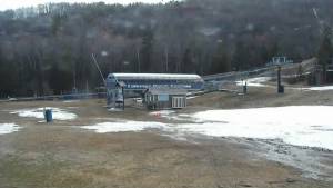 This webcam view on Monday afternoon shows the extent of the melt-out at Okemo Mountain Resort in Ludlow, Vt. (photo: Okemo Mountain Resort) This webcam view on Monday afternoon shows the extent of the melt-out at Okemo Mountain Resort in Ludlow, Vt. (photo: Okemo Mountain Resort)