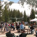 Spring sunshine on the Plaza Deck at Snowbird (file photo: FTO/Marc Guido)