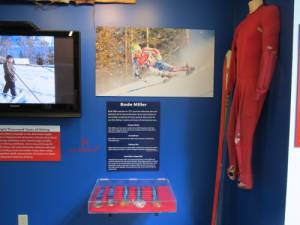 Bode Miller memorabilia on display at the New England Ski Museum (photo: NESM) Bode Miller memorabilia on display at the New England Ski Museum (photo: NESM)